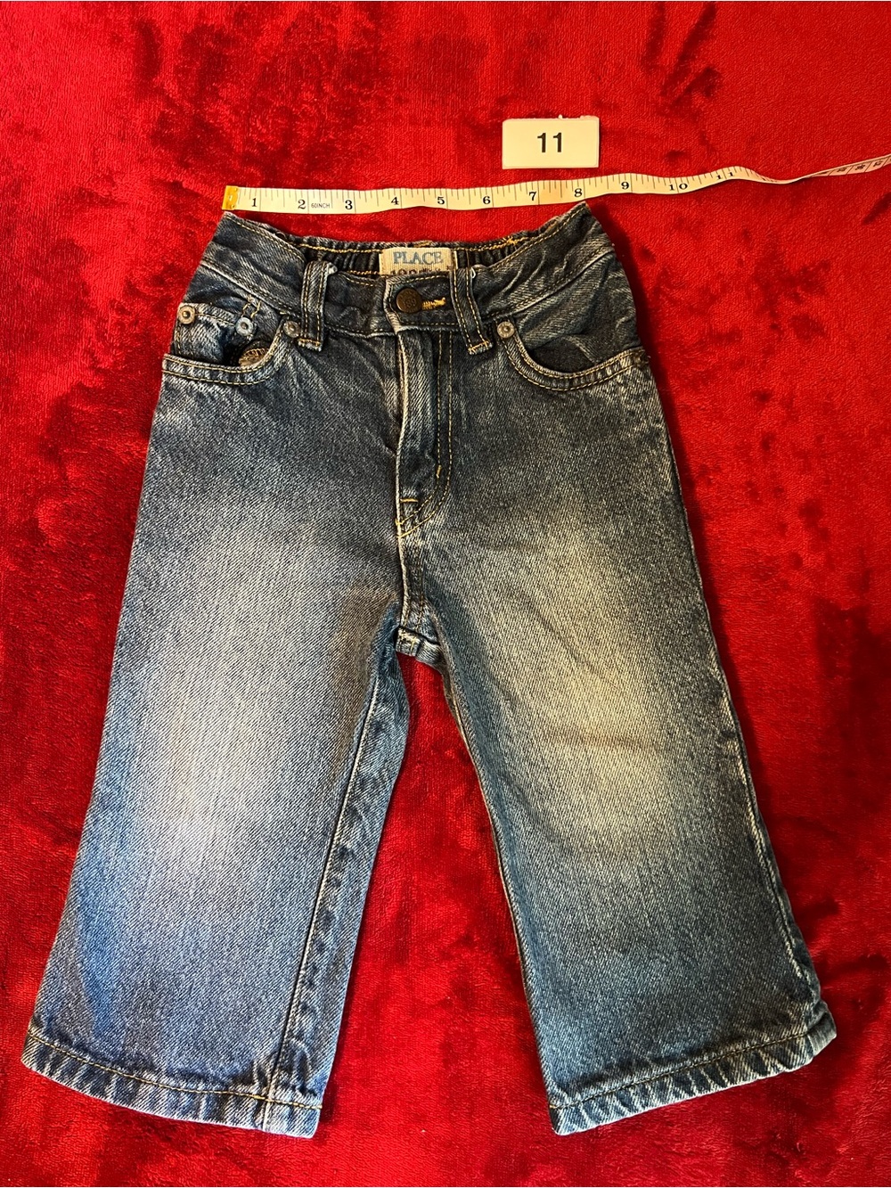The Children's Place Boys Blue Washed Denim Jeans
